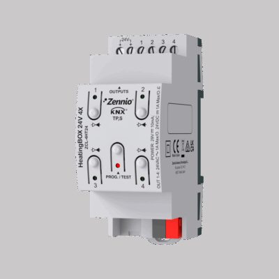 HeatingBOX 24V 4X. Actuador de calefacción con salidas a 24 VAC/VDC – 4 canales.