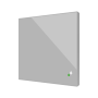 Flat Sensato v2. Sensor de temperatura y humedad KNX para instalación empotrada - Plata.