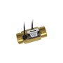 Sensor de flujo de agua 3/4" con sonda de temperatura.