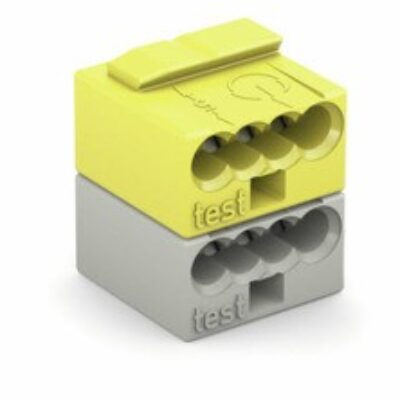 Clema bus KNX. WAGO 243-212 Amarillo-Blanco.