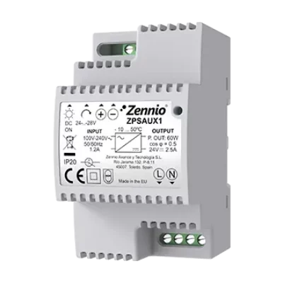 ZPSAUX1 – Fuente de alimentación 24-28VDC 60W (out)/ 110-230VAC (in).