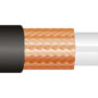 RG-11 A/U - Cable coaxial RG-11 A/U 75 Ohms MIL-C-17. Cubierta PVC  negra.