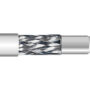 FAR-75 - Cable coaxial reducido TV conductor Ø 0.8 Cu. Trenza de Cu Sn + lámina Al. Cubierta PVC blanca.