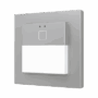 Presentia W1 v2. Detector de movimiento KNX para pared - 1 botón - Plata.