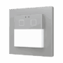 Presentia W2 v2. Detector de movimiento KNX para pared - 2 botones - Plata.