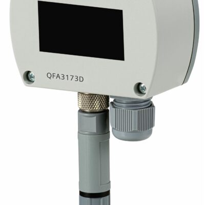QFA3173D – Sonda de alta precisión combinada (Hr+T) ambas señales activas 4…20 mA, medición de temperatura muy alta: ±0,2℃ @ 20~26℃, ±0,3℃ @ 15~35℃, con display.