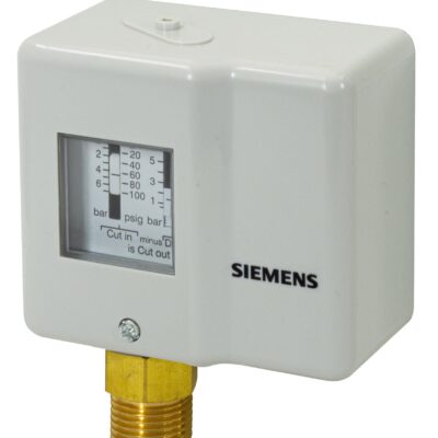 QBE1900-P7 – Interruptor de presión, con rearme automático, 0-7 bar. Para líquidos y gases, sistema de medición mecánica y limitador de presión.