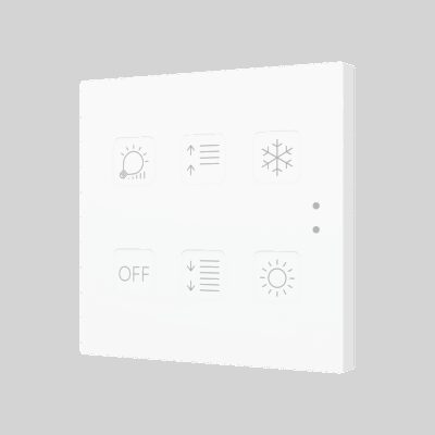 ZVIT6 – Tecla 6. Pulsador capacitivo de policarbonato – 6 botones – Personalizado.