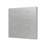 ZVIT6S - Tecla 6. Pulsador capacitivo de policarbonato - 6 botones - Plata.