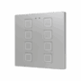 ZVIT8S - Tecla 8. Pulsador capacitivo de policarbonato - 8 botones - Plata.