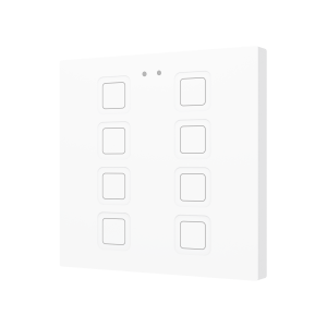 ZVIT8W - Tecla 8. Pulsador capacitivo de policarbonato - 8 botones - Blanco.