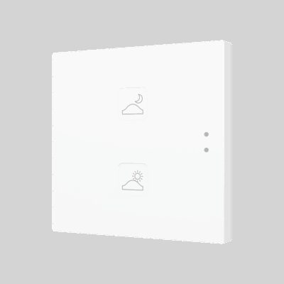 ZVIT2 – Tecla 2. Pulsador capacitivo de policarbonato – 2 botones – Personalizado.
