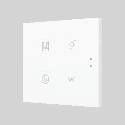 ZVIT4 – Tecla 4. Pulsador capacitivo de policarbonato – 4 botones – Personalizado.