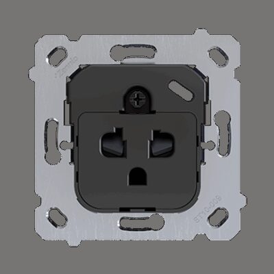 ZSIEUASC – ZS55/ZS70. Base de enchufe euroamericano – sin protección de niños – (sin tapa).