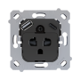 ZS55. Base de enchufe euroamericano con USB C y A.
