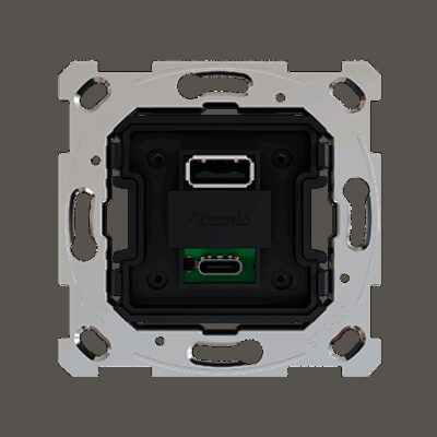 ZSI2UCA – ZS55/ZS70. Cargador USB doble tipo C+A – 5 V / 3,5 A (sin tapa).