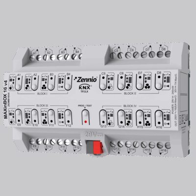 MAXinBOX 16 v4. Actuador multifunción con KNX Secure – 16 salidas 16A.