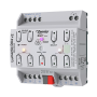 Lumento DX4 v2. Regulador en carril DIN de 4 canales PWM de tensión constante para cargas LED DC.