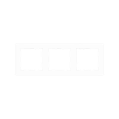 980000309 – ZS55. Marco – 3 módulos – Blanco mate.