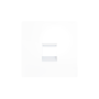 ZS55. Tapa para conector RJ45 55x55 mm - 1 conector - Blanco mate.