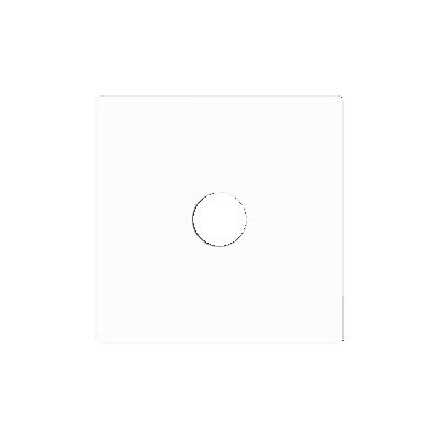 830002709 – ZS55. Tapa para conector jack 3.5 mm 55×55 mm – Blanco mate.