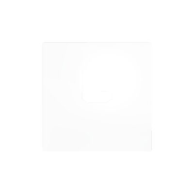 830002509 – ZS55. Tapa para conector HDMI 55×55 mm – Blanco mate.