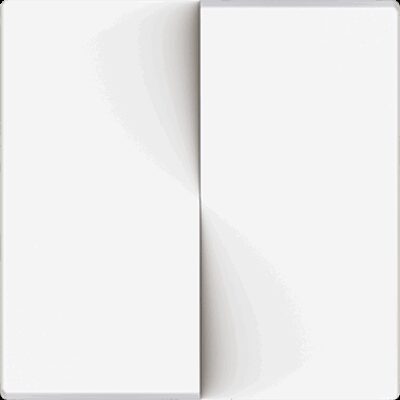 830001909 – ZS55. Tecla doble para mecanismo 55×55 mm – Blanco mate.
