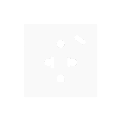ZS55CEUA1USW – ZS55. Tapa para base de enchufe euroamericano con USB C 55×55 mm – Blanco mate.