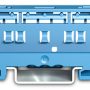221-500/000-006 - Adaptador de fijación; Serie 221 - 4 mm²; p/mont. sobre carril 35/mont.atornill.; azul.