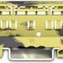 221-500/000-053 - Adaptador de fijación; Serie 221 - 4 mm²; p/mont. sobre carril 35/mont.atornill.; gris oscuro-amarillo.