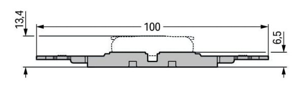 221-2502 - Adaptador de fijación con placa anti tirón; 2 polos; para borna de conexión en línea con palanca; para fijación por tornillo; gris - Imagen 2