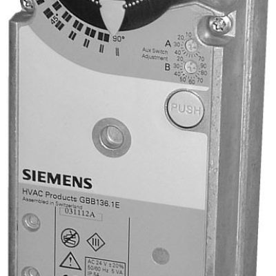 GBB336.1E – Actuador rotativo para compuerta de aire 25 Nm, sin muelle de retorno.