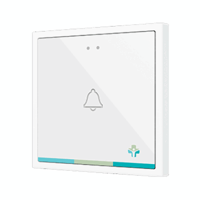 ZVIF70X1 – Flat 70 X1. Pulsador capacitivo de cristal 70×70 – 1 botón – Personalizado (marco ZS70 no incluido).