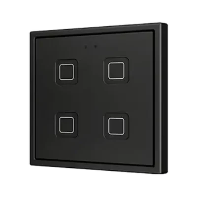 ZVIT70X4A – Tecla 70 X4. Pulsador capacitivo de policarbonato 70×70 – 4 botones – Antracita (marco ZS70 no incluido).