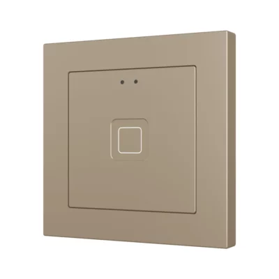 ZVIT55X1C – Tecla 55 X1. Pulsador capacitivo de policarbonato 55×55 – 1 botón – Champagne.