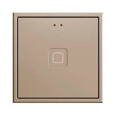 ZVIT70X1C – ZVIT70X1C – Tecla 70 X1. Pulsador capacitivo de policarbonato 70×70 – 1 botón – Champagne (marco ZS70 no incluido).