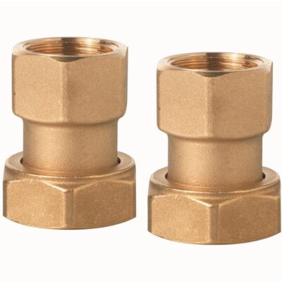 ALG15.206B – Racores DN10 rosca interna para válvula de 6 vías, con rosca externa G 1″ / Rp 3/4″. Consiste en 6 tuercas ciegas con manguitos e insertos y 6 juntas planas.