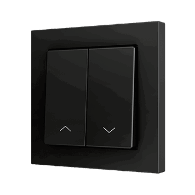 ZS552PB2AC – ZS55. Pulsador Soft doble para 2 entradas binarias 55×55 mm – Antracita – Personalizado. Mínimo 100 unidades por diseño.