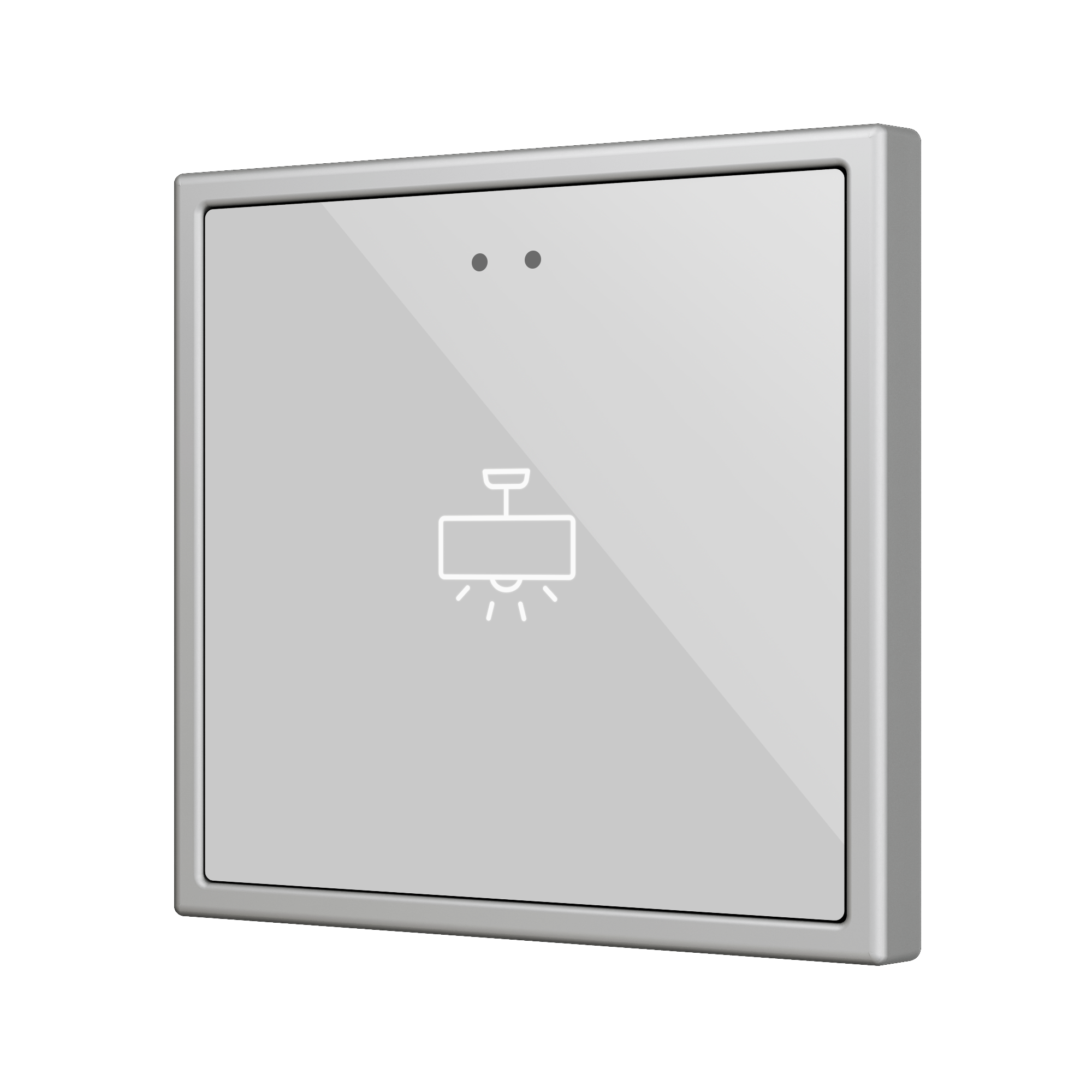 ZVIF70X1 - Flat 70 X1. Pulsador capacitivo de cristal 70x70 - 1 botón - Personalizado (marco ZS70 no incluido). - Imagen 7