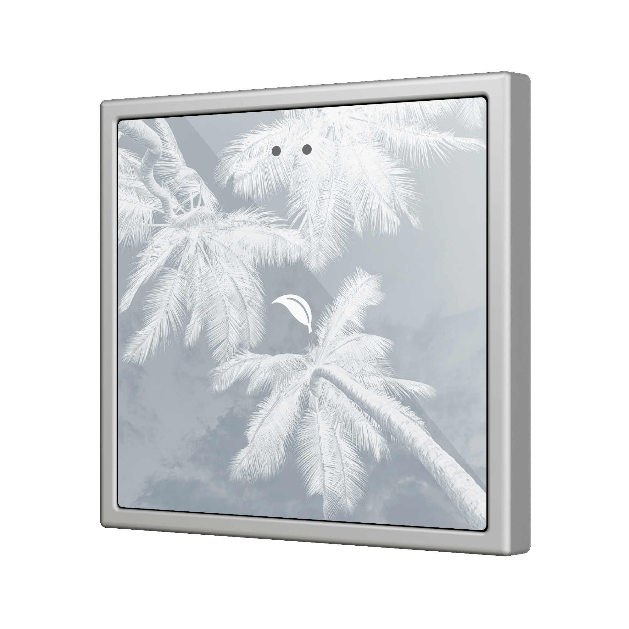ZVIF70X1 - Flat 70 X1. Pulsador capacitivo de cristal 70x70 - 1 botón - Personalizado (marco ZS70 no incluido). - Imagen 4