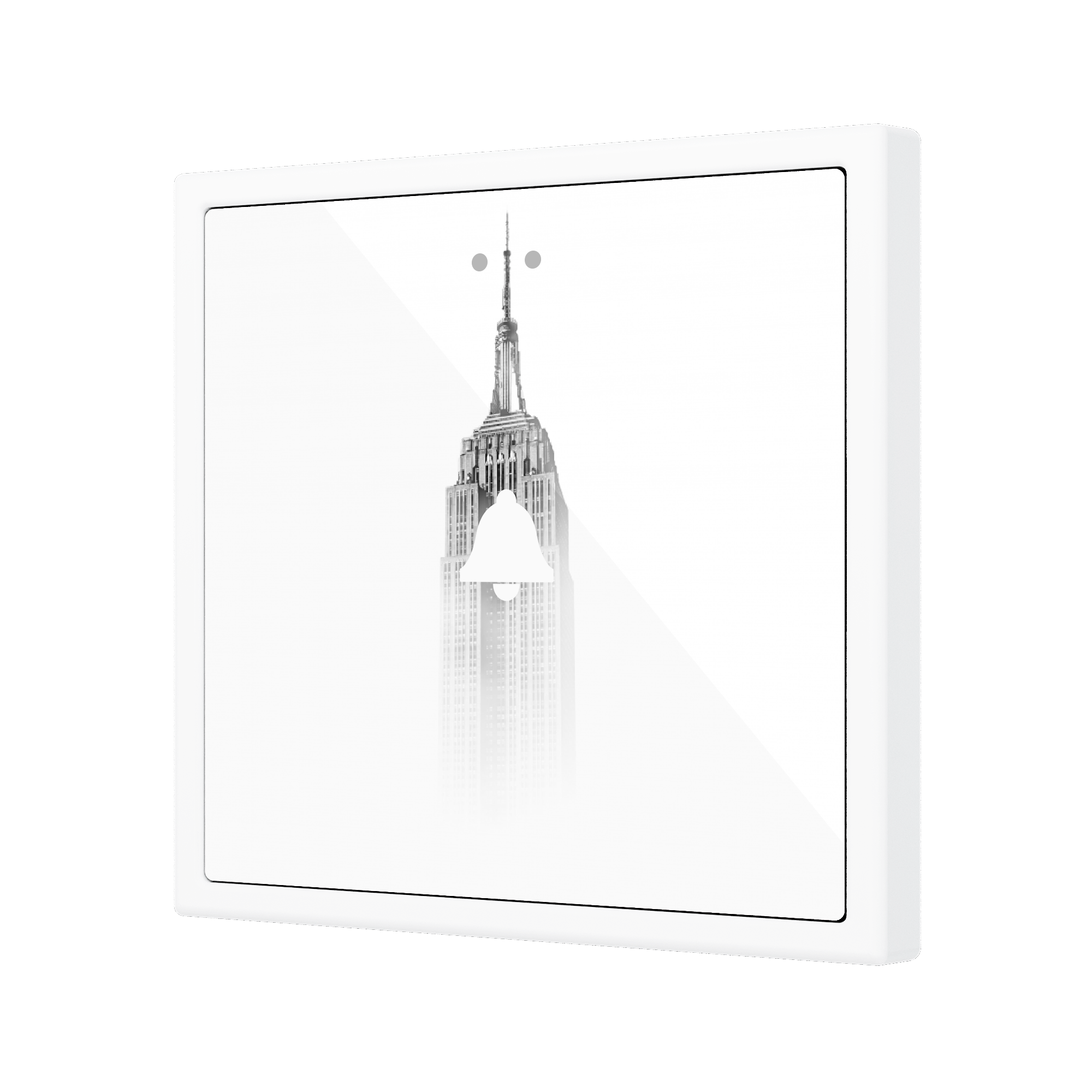 ZVIF70X1 - Flat 70 X1. Pulsador capacitivo de cristal 70x70 - 1 botón - Personalizado (marco ZS70 no incluido). - Imagen 6