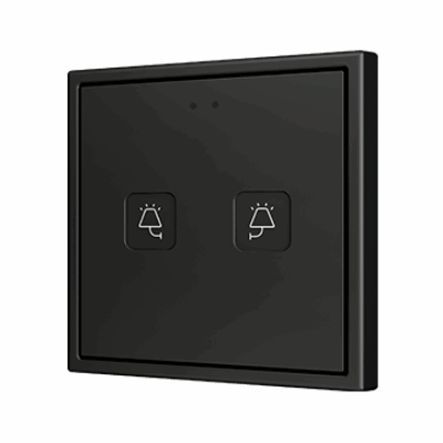 ZVIT70X2 – Tecla 70 X2. Pulsador capacitivo de policarbonato 70×70 – 2 botones – Personalizado (marco ZS70 no incluido).