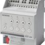 N 545D31 - Módulo carril DIN de protección solar KNX de 4 salidas para el control de persianas enrollables, venecianas, toldos o ventanas. 4 x 6A 24 VCC.