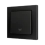 ZS551PB1LA - ZS55. Pulsador Soft simple para 1 entrada binaria 55x55 mm – Icono de luz - Antracita.