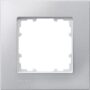 5TG11111 - Marco simple DELTA miro color Aluminio metálico (similar a RAL 9006), plástico, 90 x 90 mm.