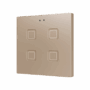 Tecla 4. Pulsador capacitivo de policarbonato - 4 botones - Champagne.