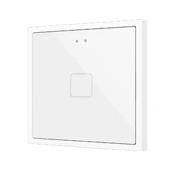 ZVIF70X1W - Flat 70 X1. Pulsador capacitivo de cristal 70x70 - 1 botón - Blanco (marco ZS70 no incluido).