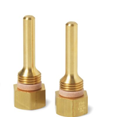 EZT-M40 – Vaina inmersión G 1/4 B, M10x1, latón, Ø 5,2×40 mm, para sensor de temperatura Ø 5,2×26 mm para Ivalves.