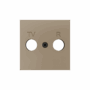 830001504 - ZS55. Tapa para conector TV/R 55x55 mm - Champagne.