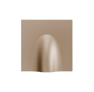 830002104 - ZS55. Tapa para salida de cable 55x55 mm - Champagne.